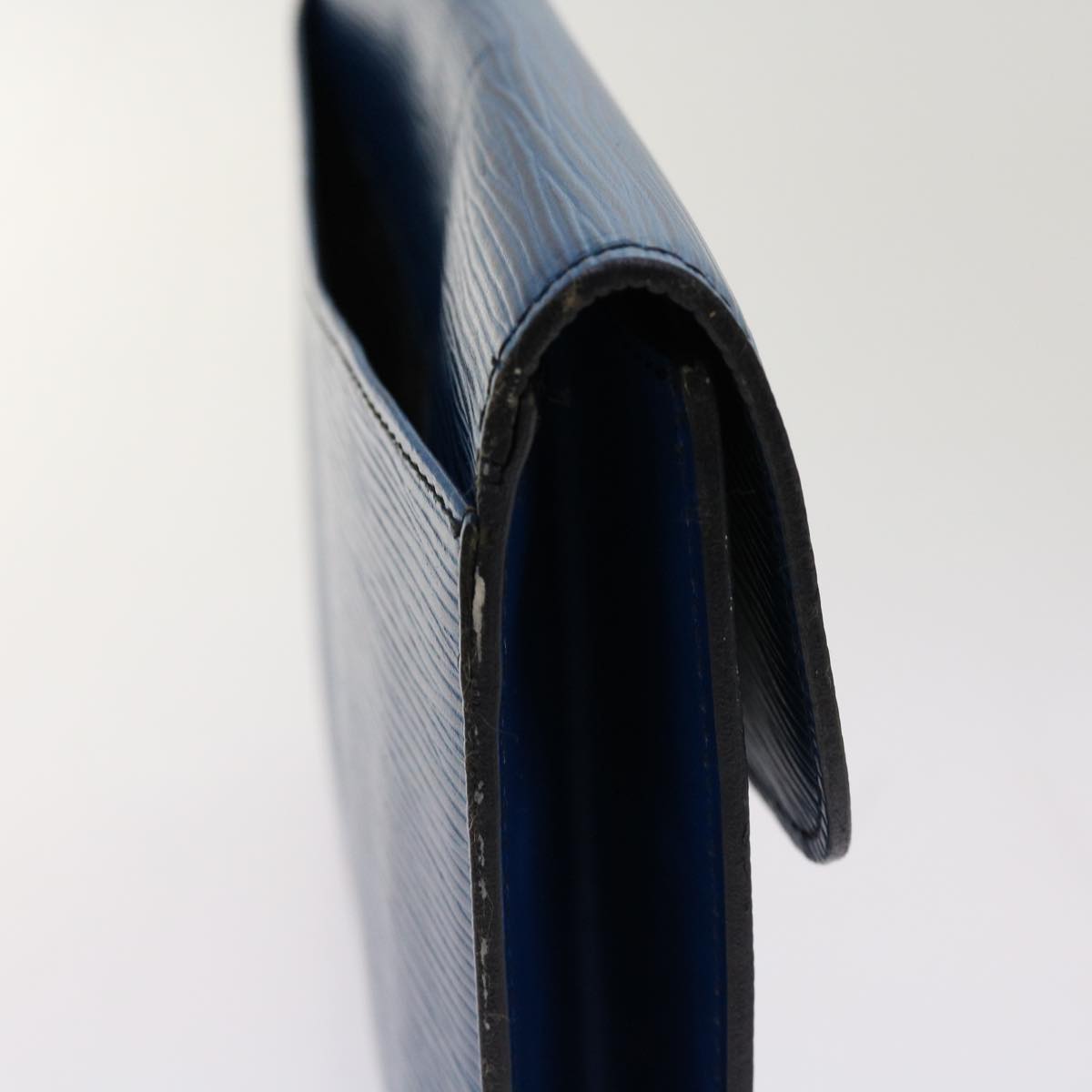 LOUIS VUITTON Epi Montaigne 27 Clutch Bag Blue M52655 LV 69884
