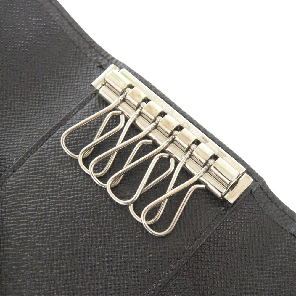 LOUIS VUITTON Key case Key holder M30532 leather black Taiga Multicles6