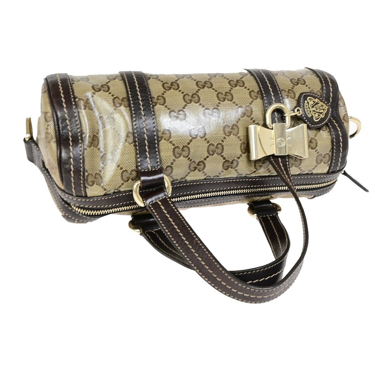 Luxury Gucci Trending 2025 Gg Crystal Canvas Handbag ()