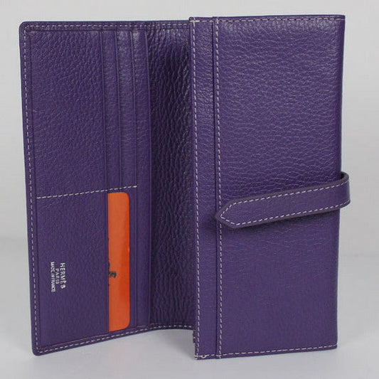 Luxury Hermes Wallet H514 Ladies Purple