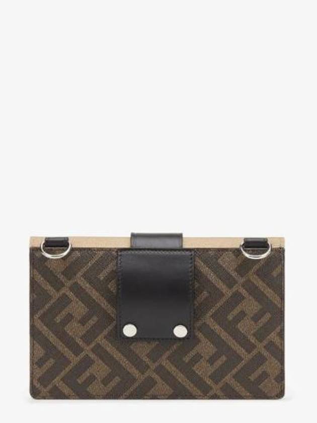 Luxury Fendi Men's Baguette Cross Bag Beige Brown