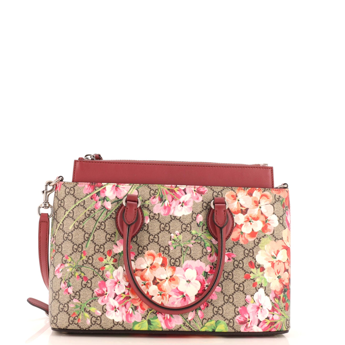 Luxury Gucci Trending 2025 Linea A Convertible Tote Blooms Print GG Coated Canvas Small