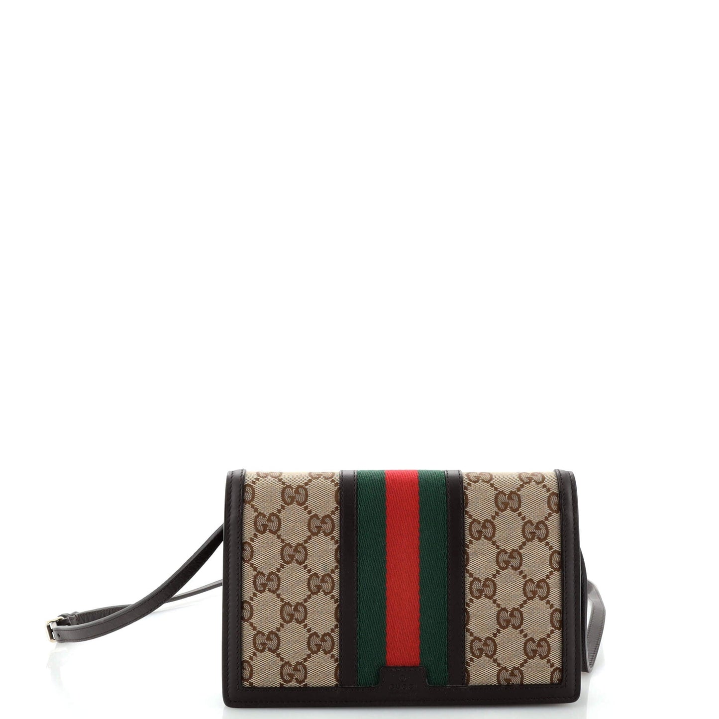 Luxury Gucci Trending 2025 Web Wallet on Strap GG Canvas Small
