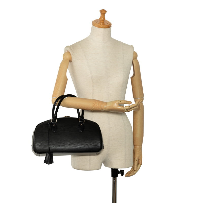 Louis Vuitton Epi Jasmine Handbag M52852 Noneir Black Leather Louis Vuitton