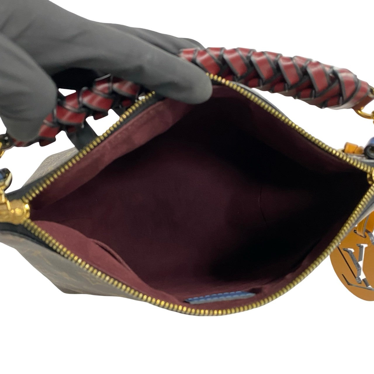 Louis Vuitton Mini Zipped Hobo Leather Bag