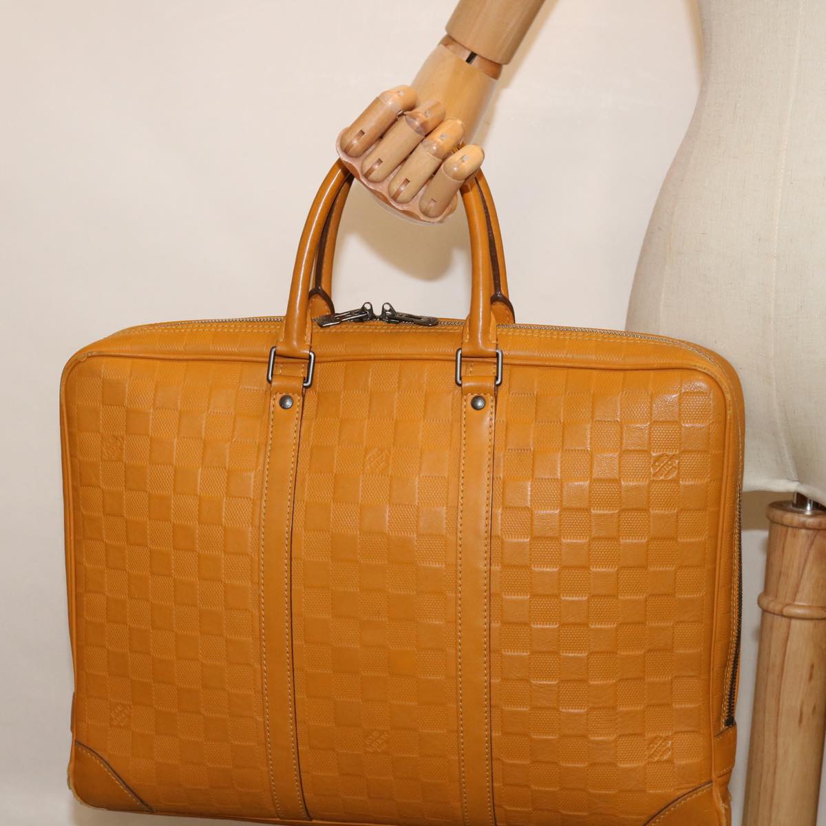 LOUIS VUITTON Damier Infini Porte Documents Voyage Bag Solar N41218 70076