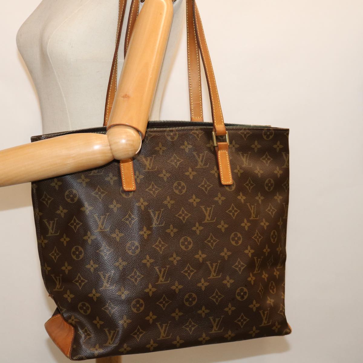 LOUIS VUITTON Monogram Cabas Mezzo Tote Bag M51151 LV 70101