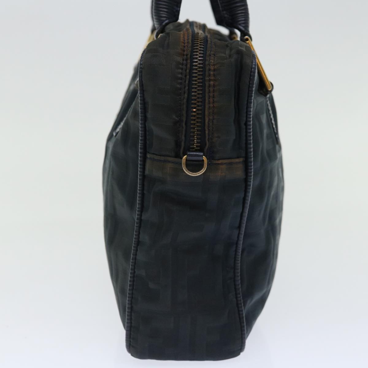 Luxury FendiZucca Canvas Hand Bag Black70163