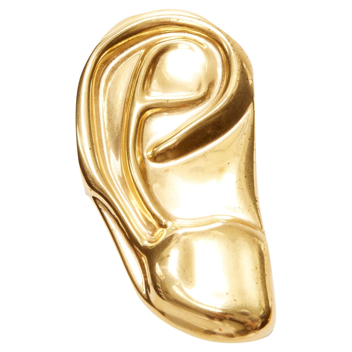 Gucci Alessandro Michele metal Surrealist ear pin brooch pair