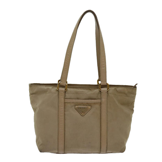 Luxury PradaTote Bag Nylon Beige 70208
