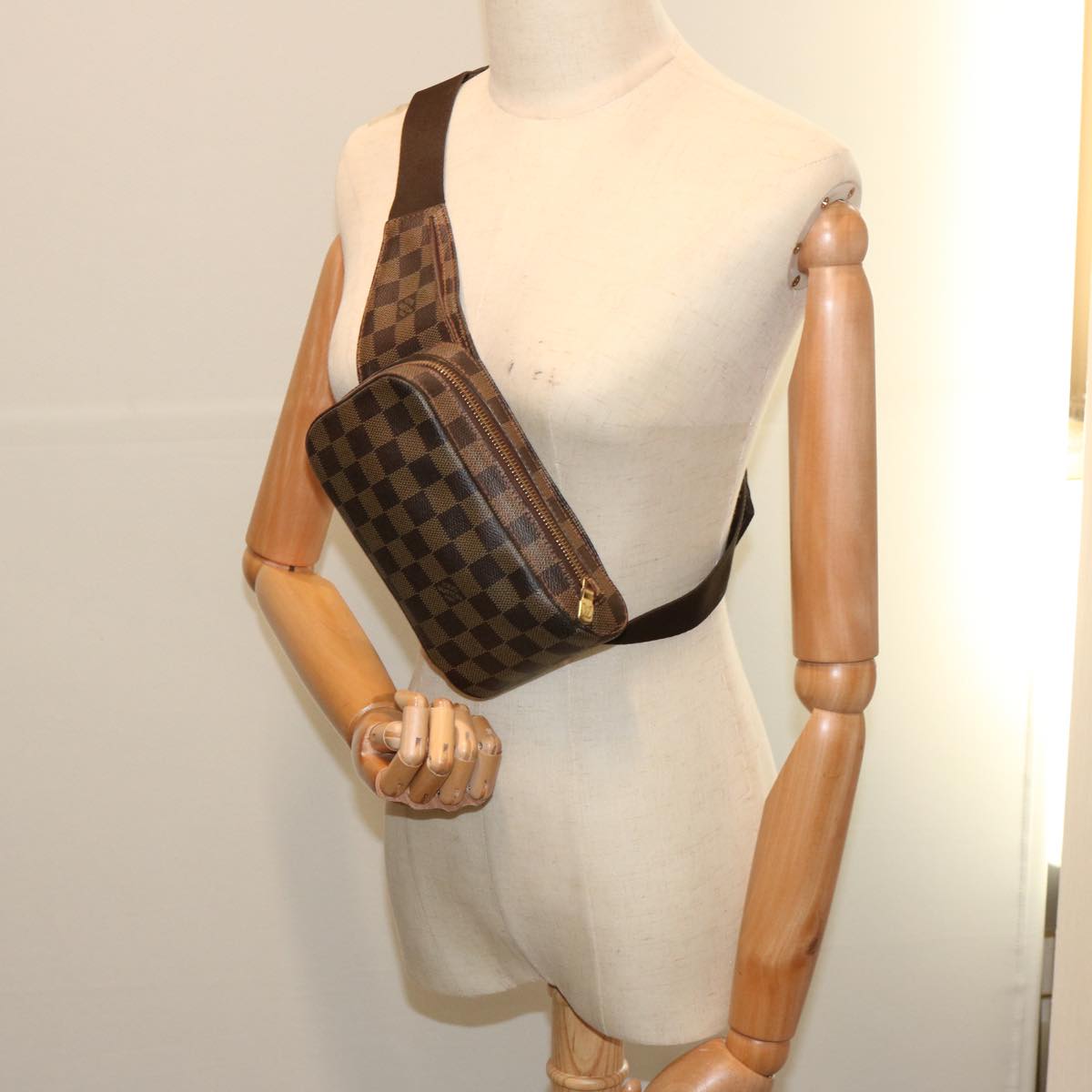 LOUIS VUITTON Damier Ebene Geronimos Shoulder Bag N51994 LV 70326