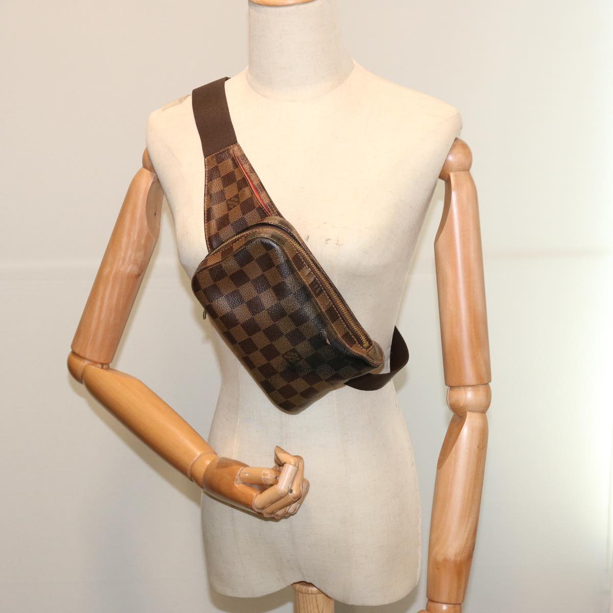 LOUIS VUITTON Damier Ebene Geronimos Shoulder Bag N51994 LV 70519