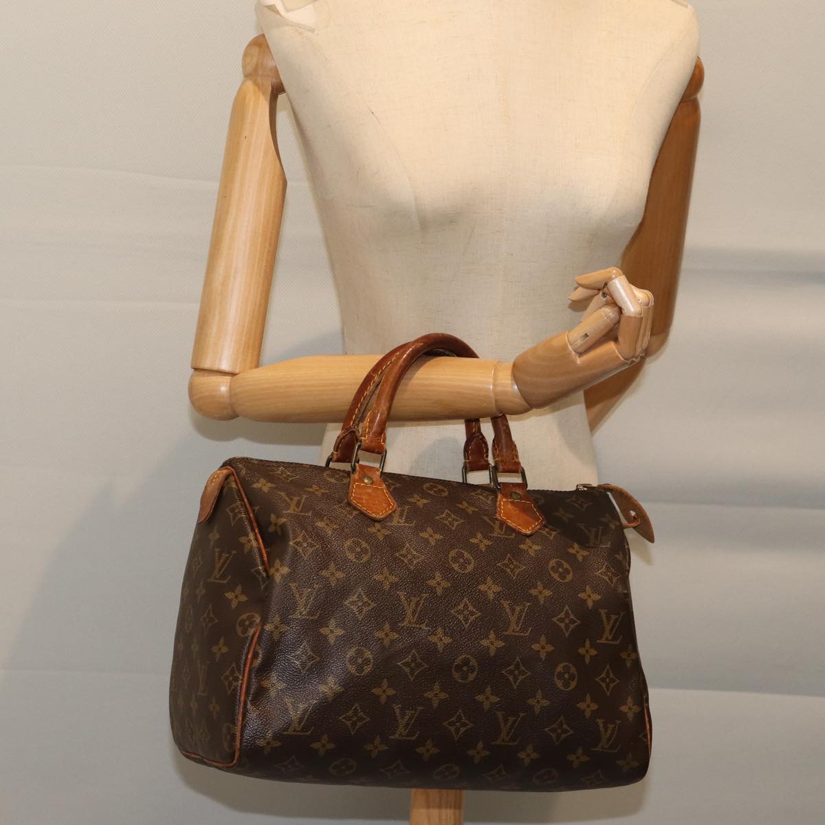 LOUIS VUITTON Monogram Speedy 30 Hand Bag M41526 LV 70556