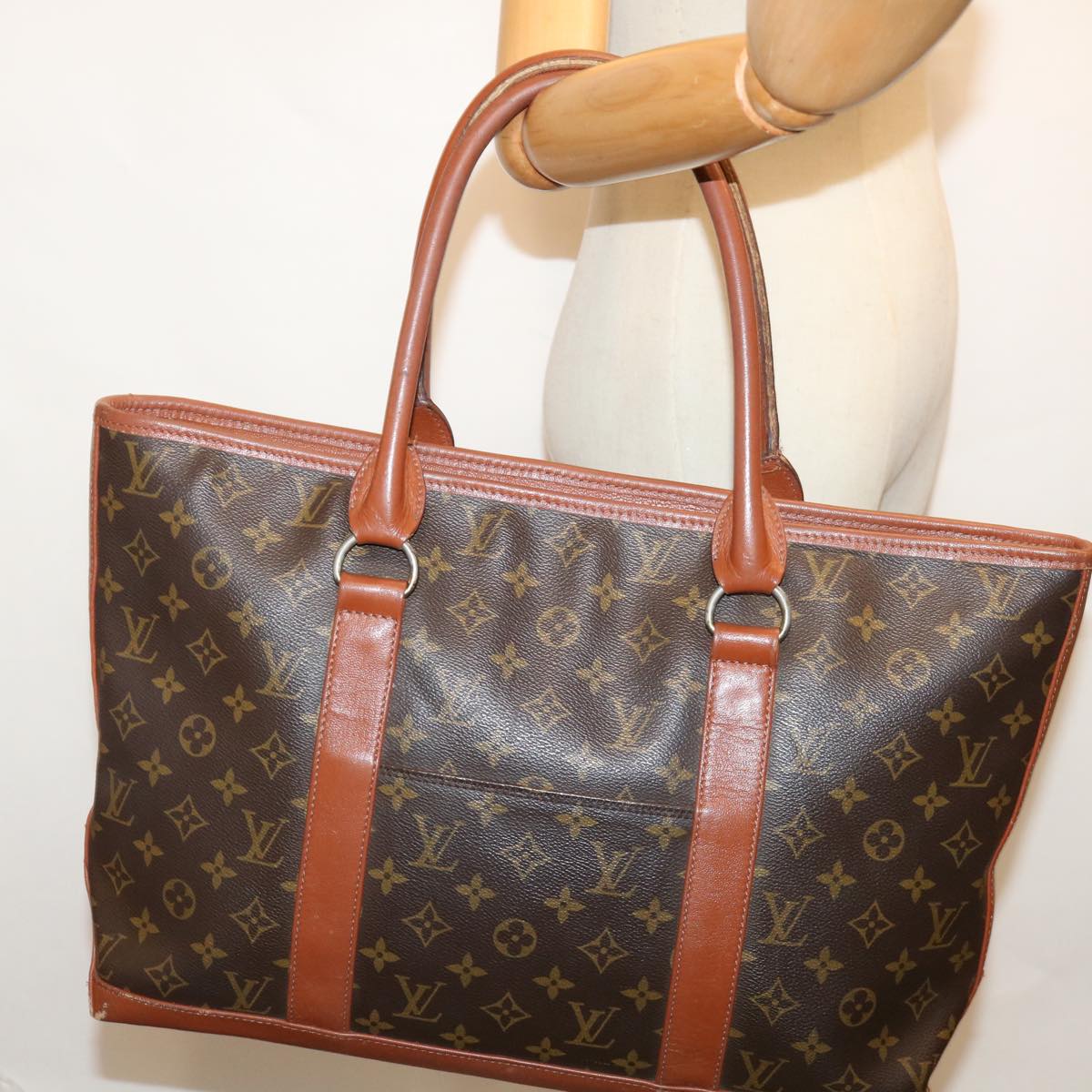 LOUIS VUITTON Monogram Sac Weekend PM Tote Bag M42425 LV 70751