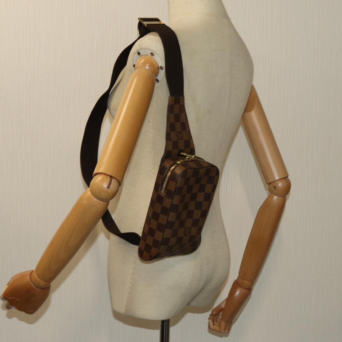 LOUIS VUITTON Damier Ebene Geronimos Shoulder Bag N51994 LV 70799
