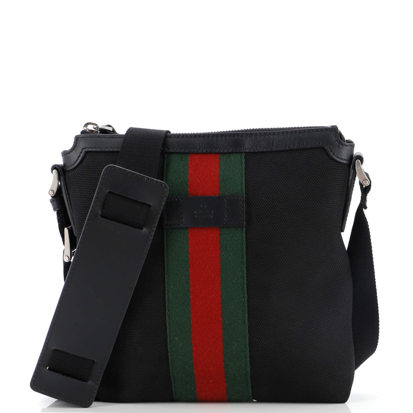 Luxury Gucci Trending 2025 Web Messenger Bag Techno Canvas Small
