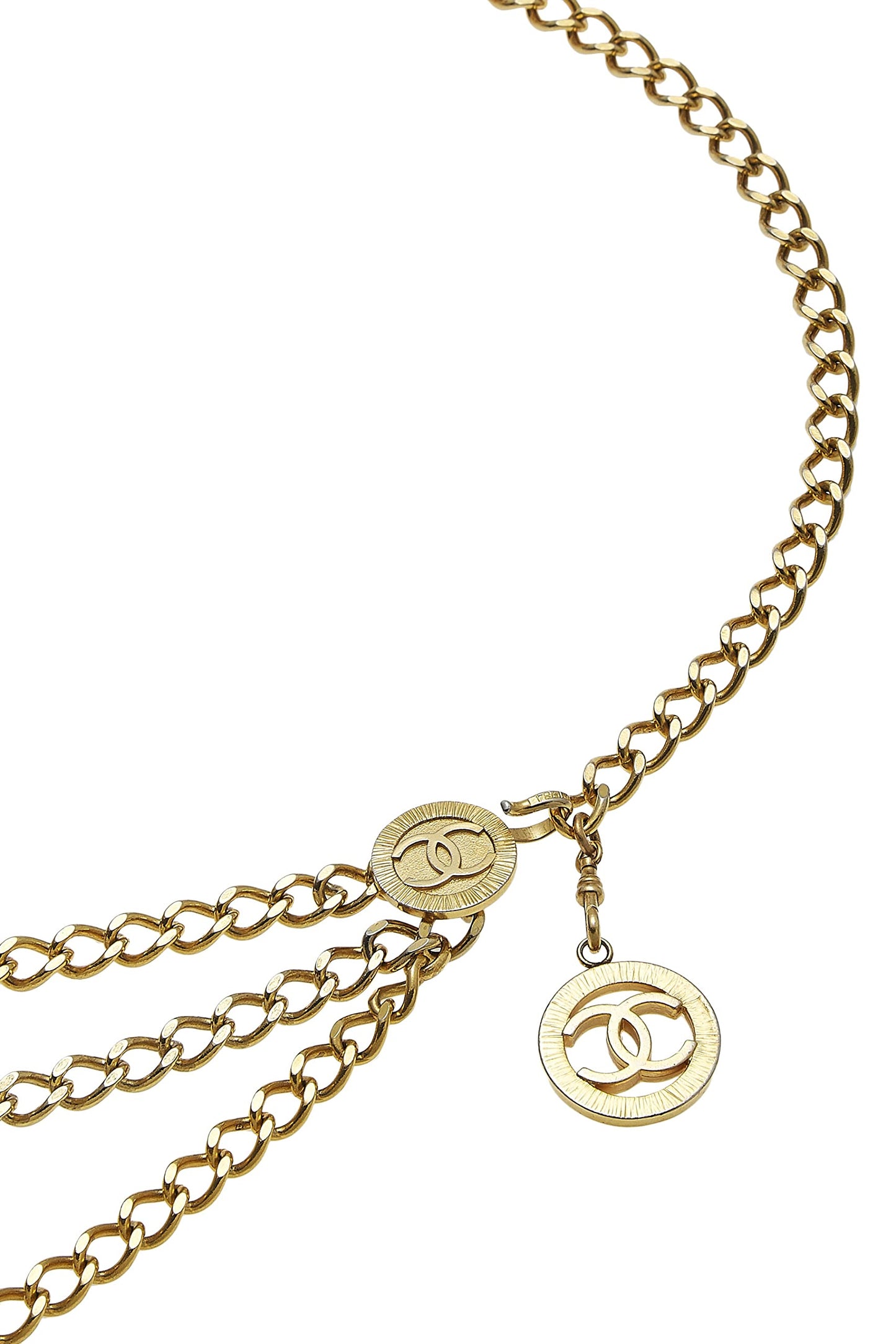 Chanel, Gold Sunburst 'CC' Chain Belt 3, Gold