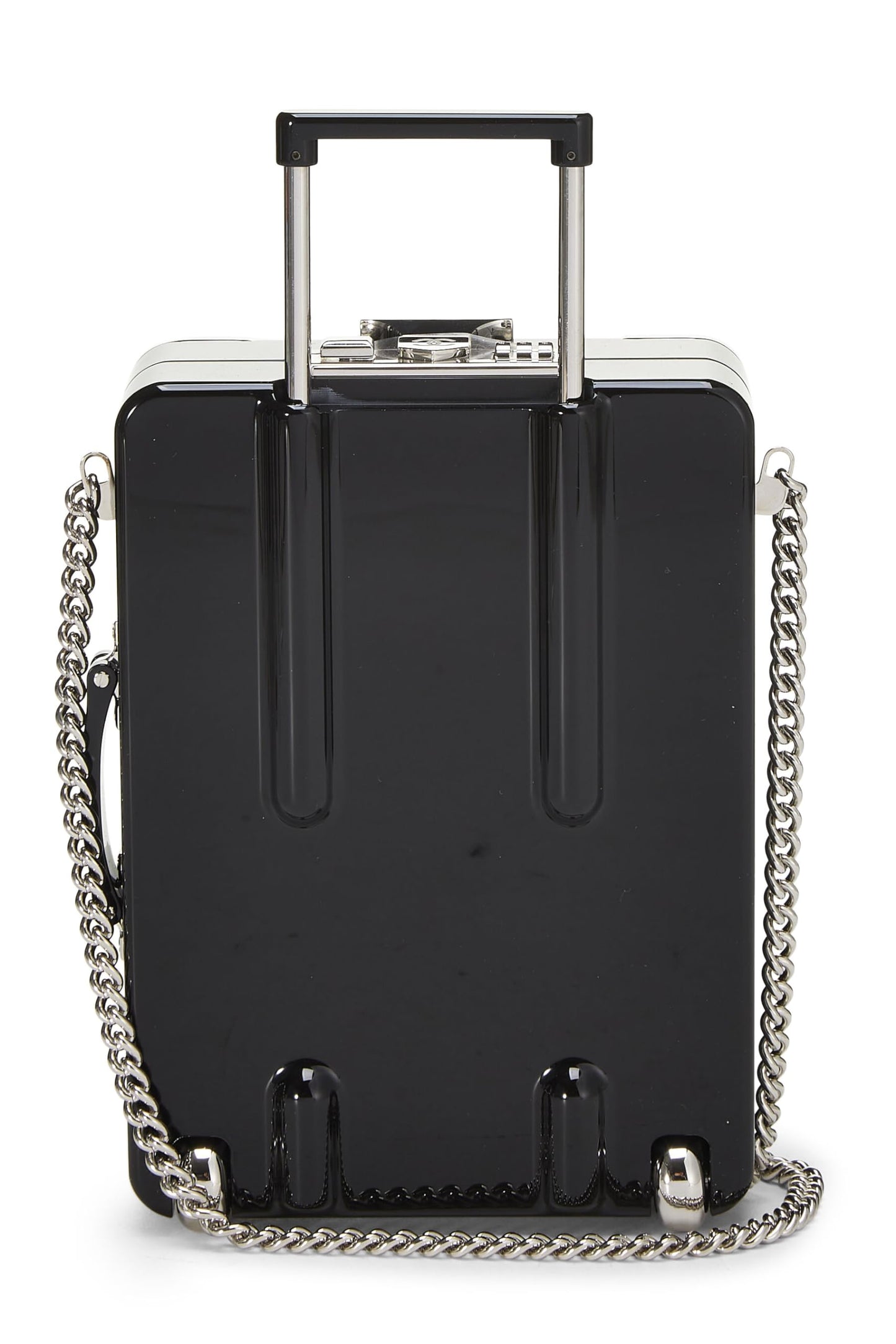 Chanel, Lambskin & Perspex Evening In The Air 'CC' Trolley Minaudière Chain Clutch, Multi