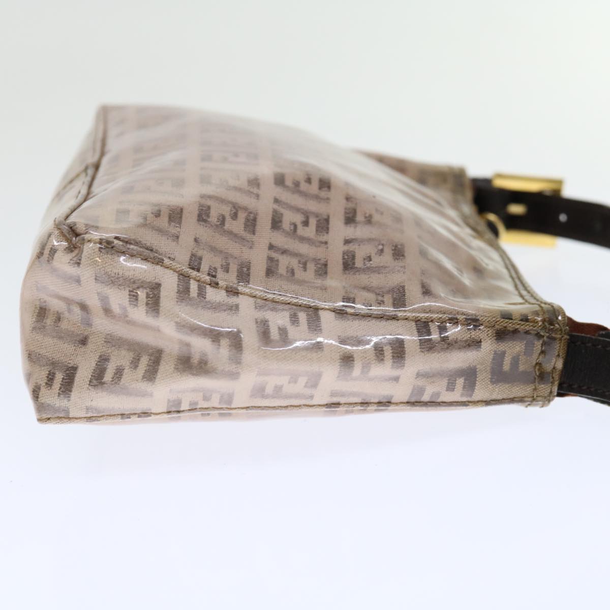 Luxury Fendi Zucchino Canvas Accessory Pouch Coated Canvas Beige71230
