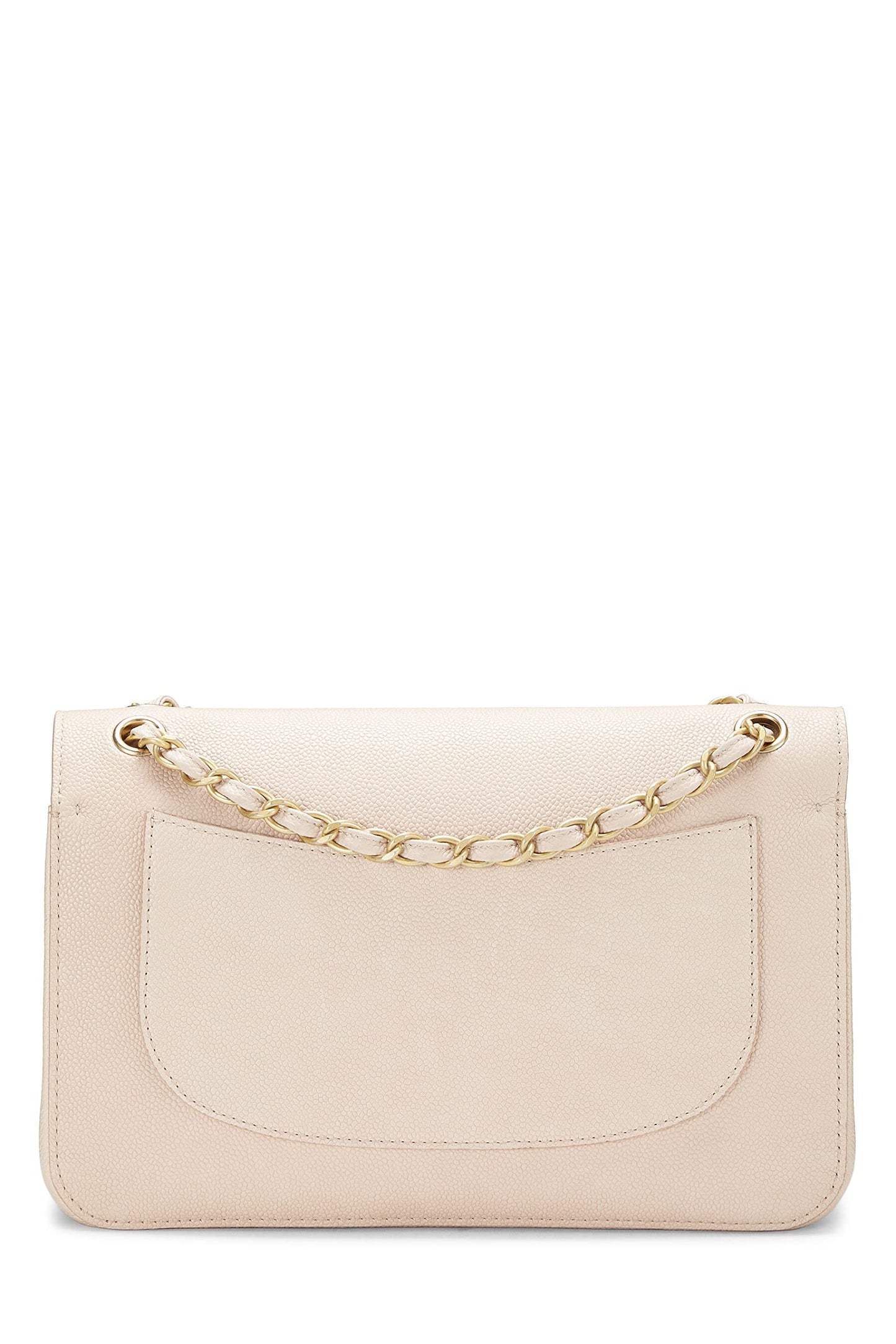 Chanel, Pink Caviar Pure Double Flap Jumbo, Pink