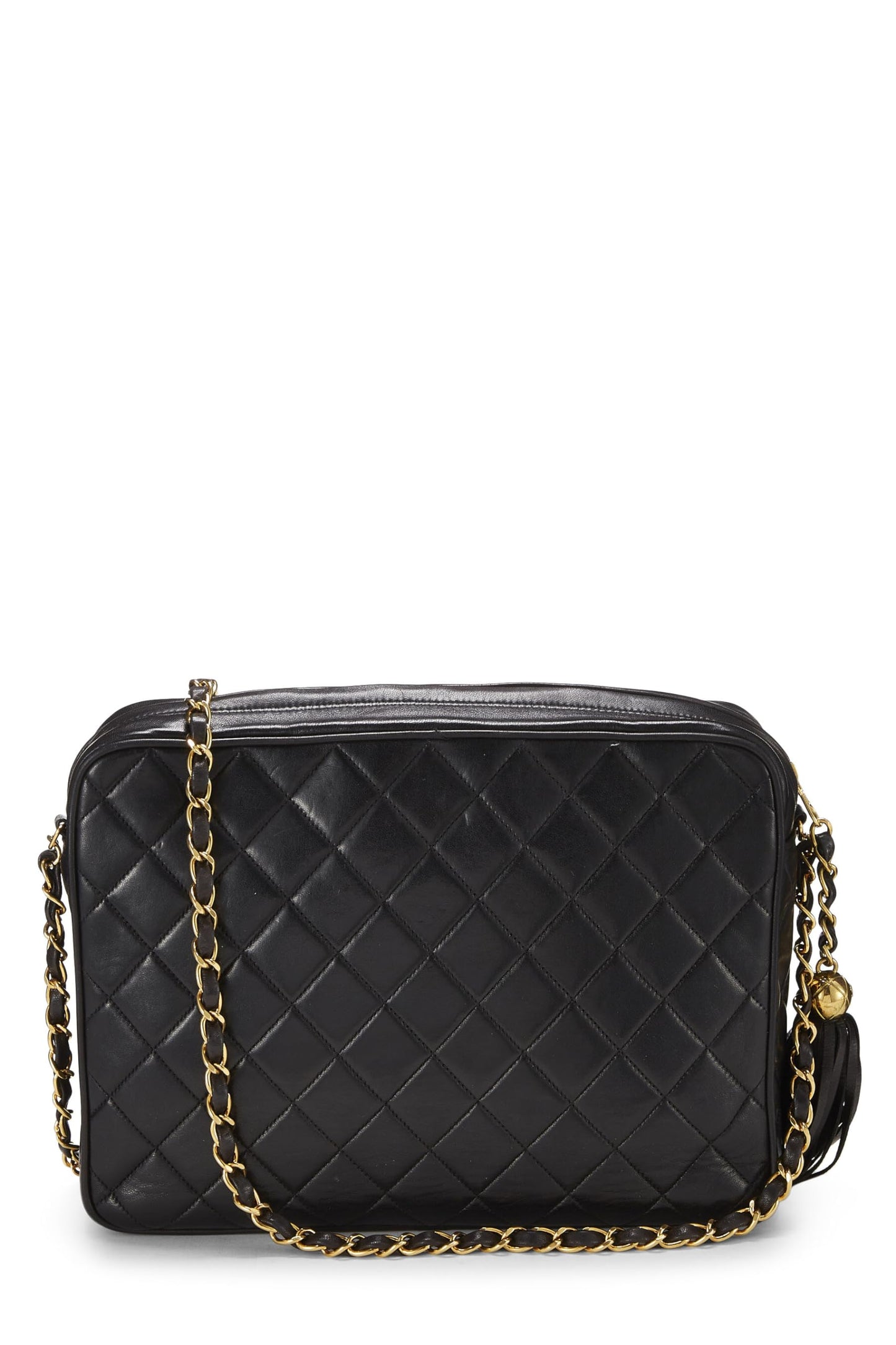 Chanel, Black Quilted Lambskin Pocket Camera Bag Large, Black