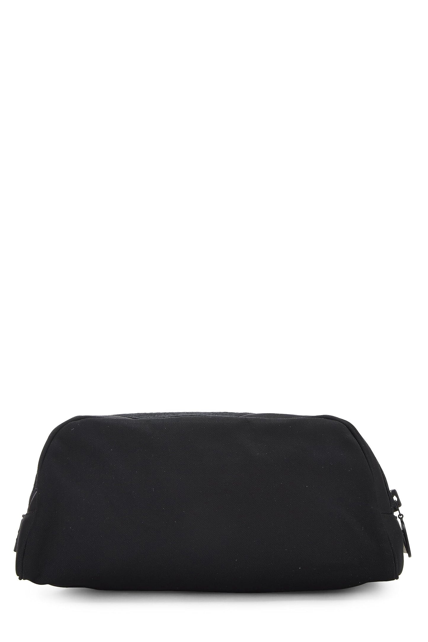 Chanel, Black Sportline Nylon Zip Pouch, Black