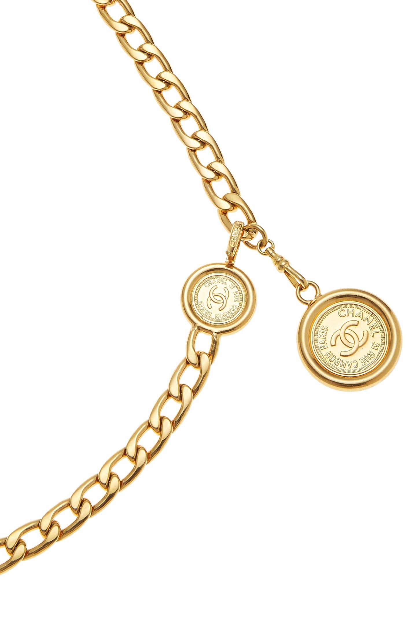 Chanel, Gold 'CC' Chain Belt, Gold