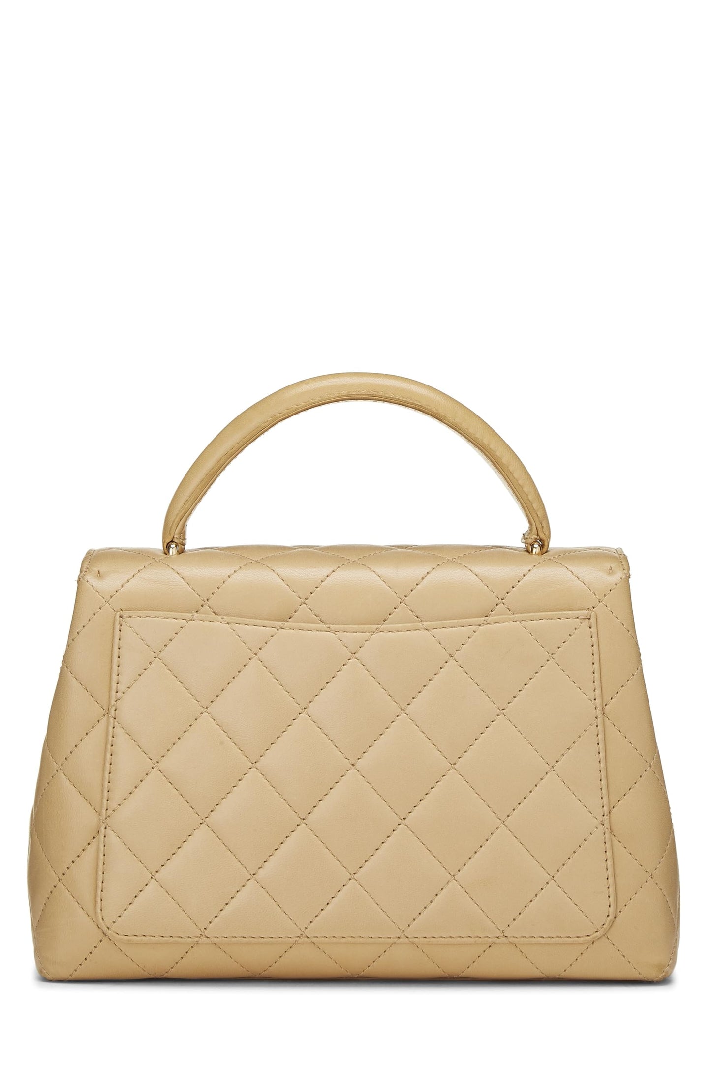 Chanel, Beige Quilted Lambskin Kelly, Beige
