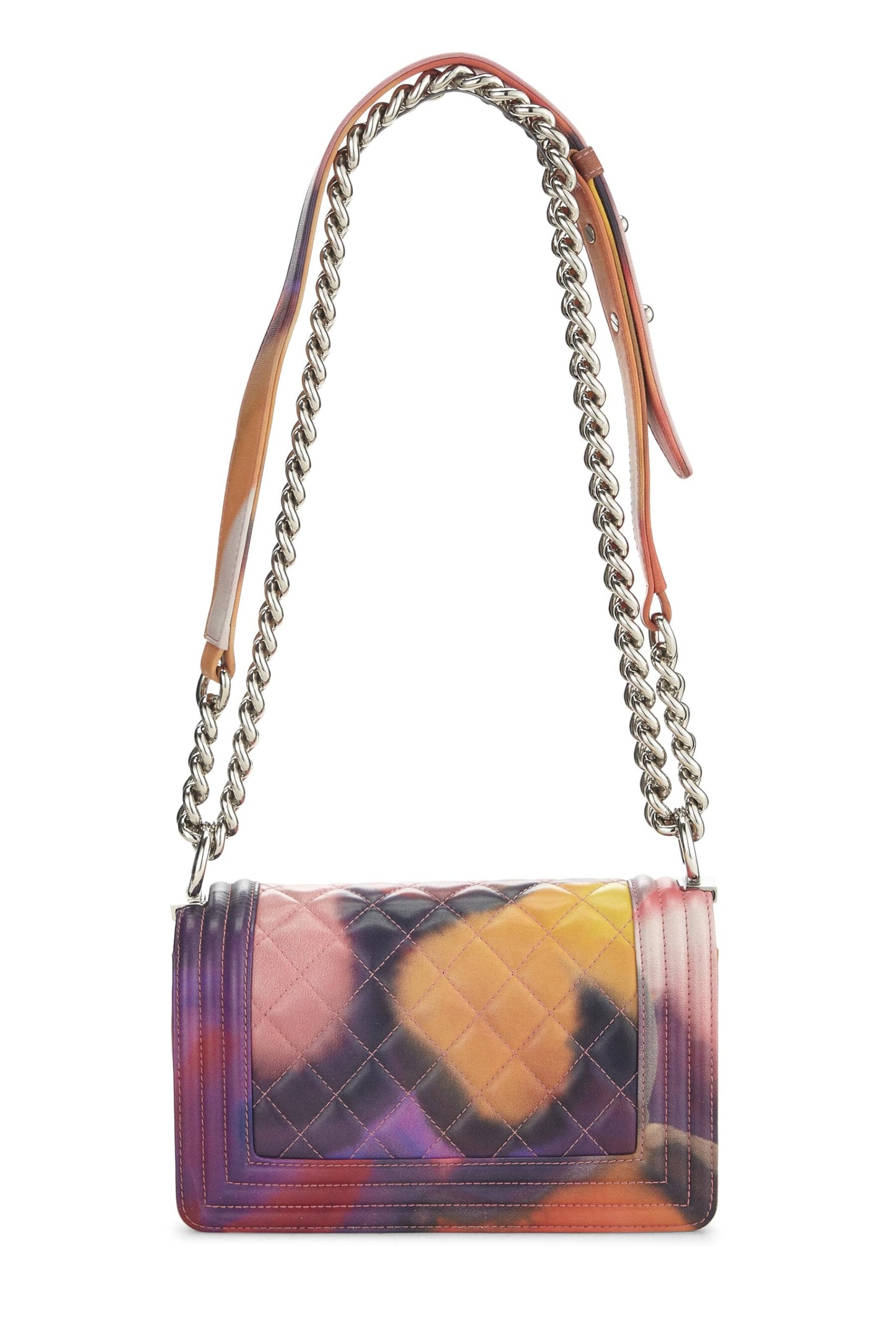 Chanel, Multicolor Quilted Lambskin Flower Power Boy Bag Small, Multi