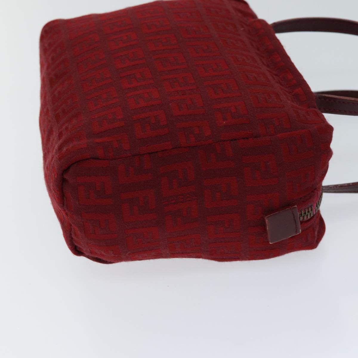 Luxury Fendi Zucchino Canvas Hand Bag Red71832