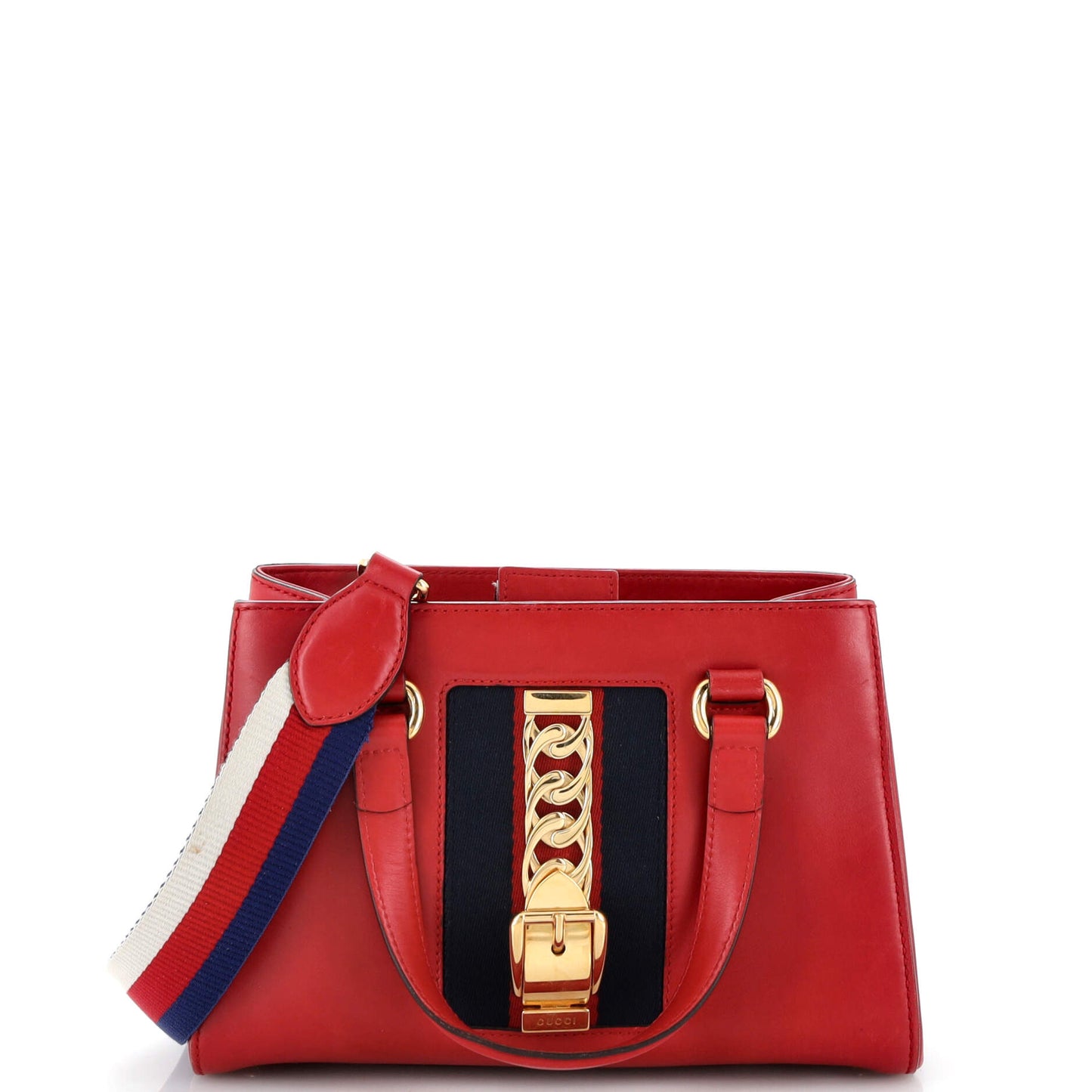 Luxury Gucci Trending 2025 Sylvie Top Handle Tote Leather Medium