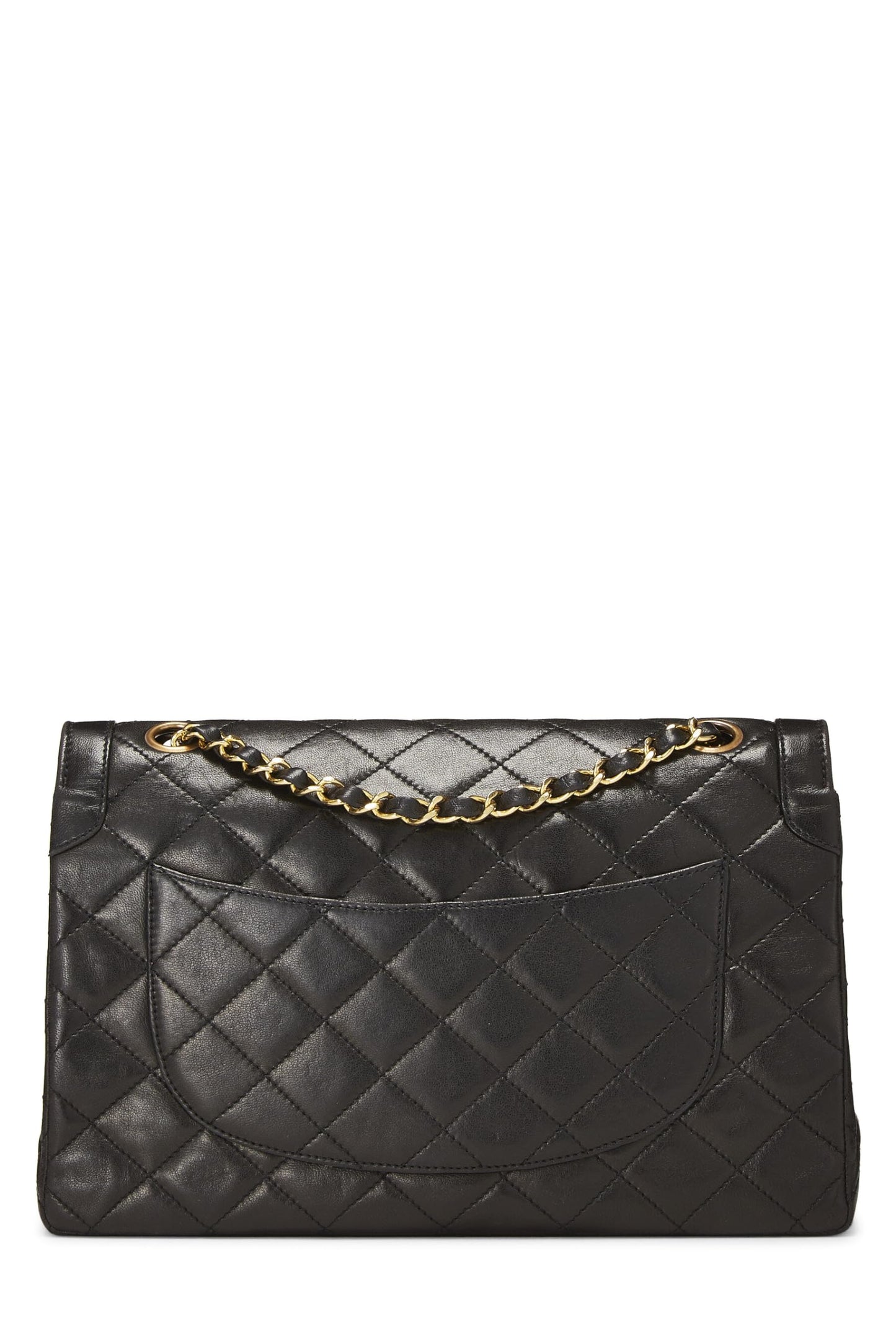 Chanel, Black Quilted Lambskin Paris Limited Double Flap Medium, Black