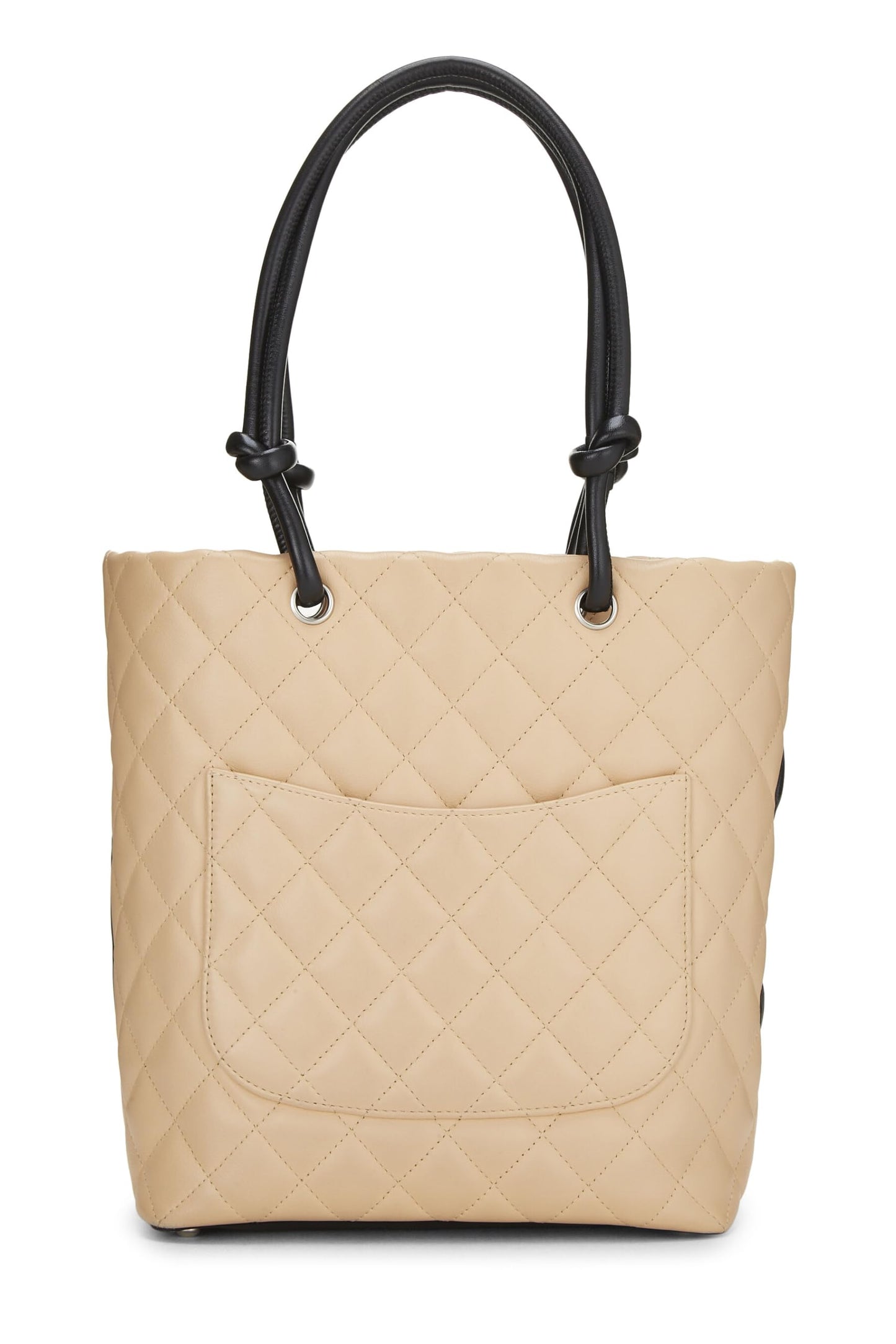 Chanel, Beige Quilted Calfskin Cambon Ligne Tote Small, Beige