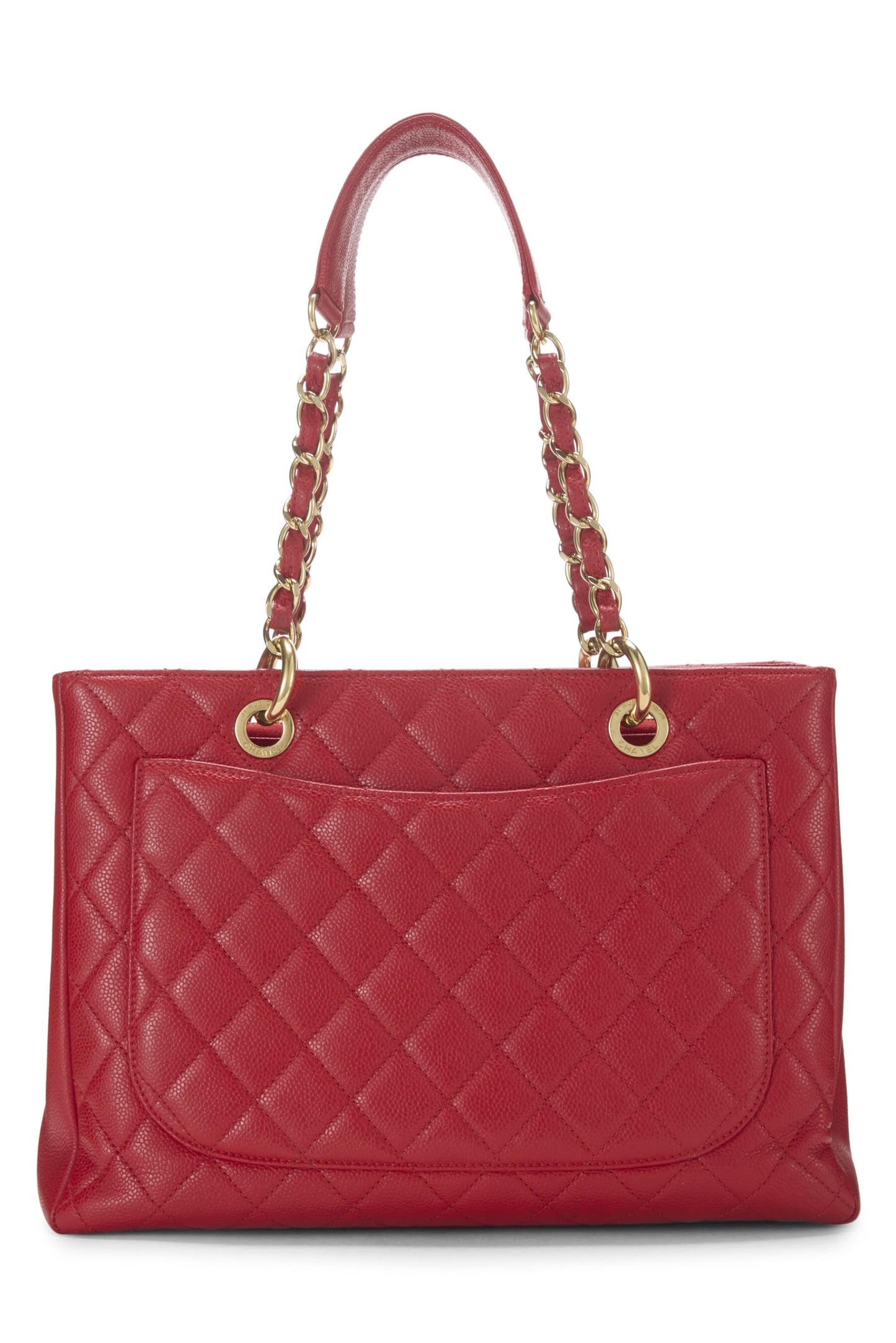 Chanel, Red Caviar Grand Shopping Tote (GST), Red
