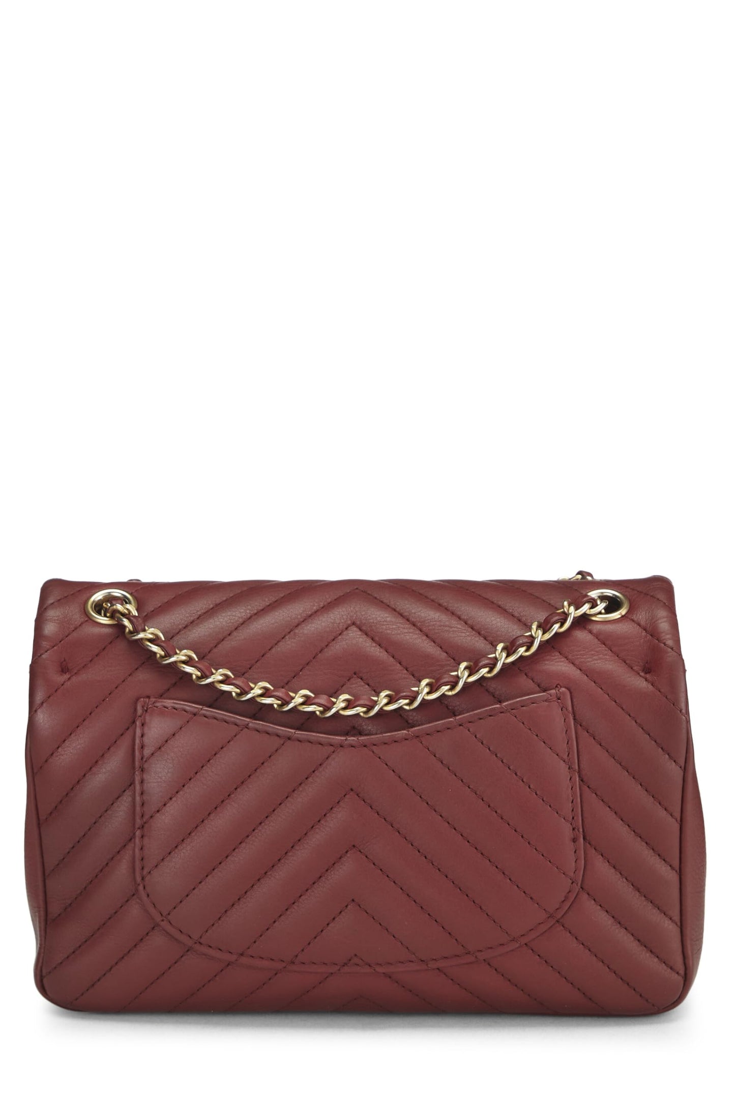 Chanel, Paris-Cosmopolite Red Chevron Lambskin Rock the Corner Flap Bag Small, Red