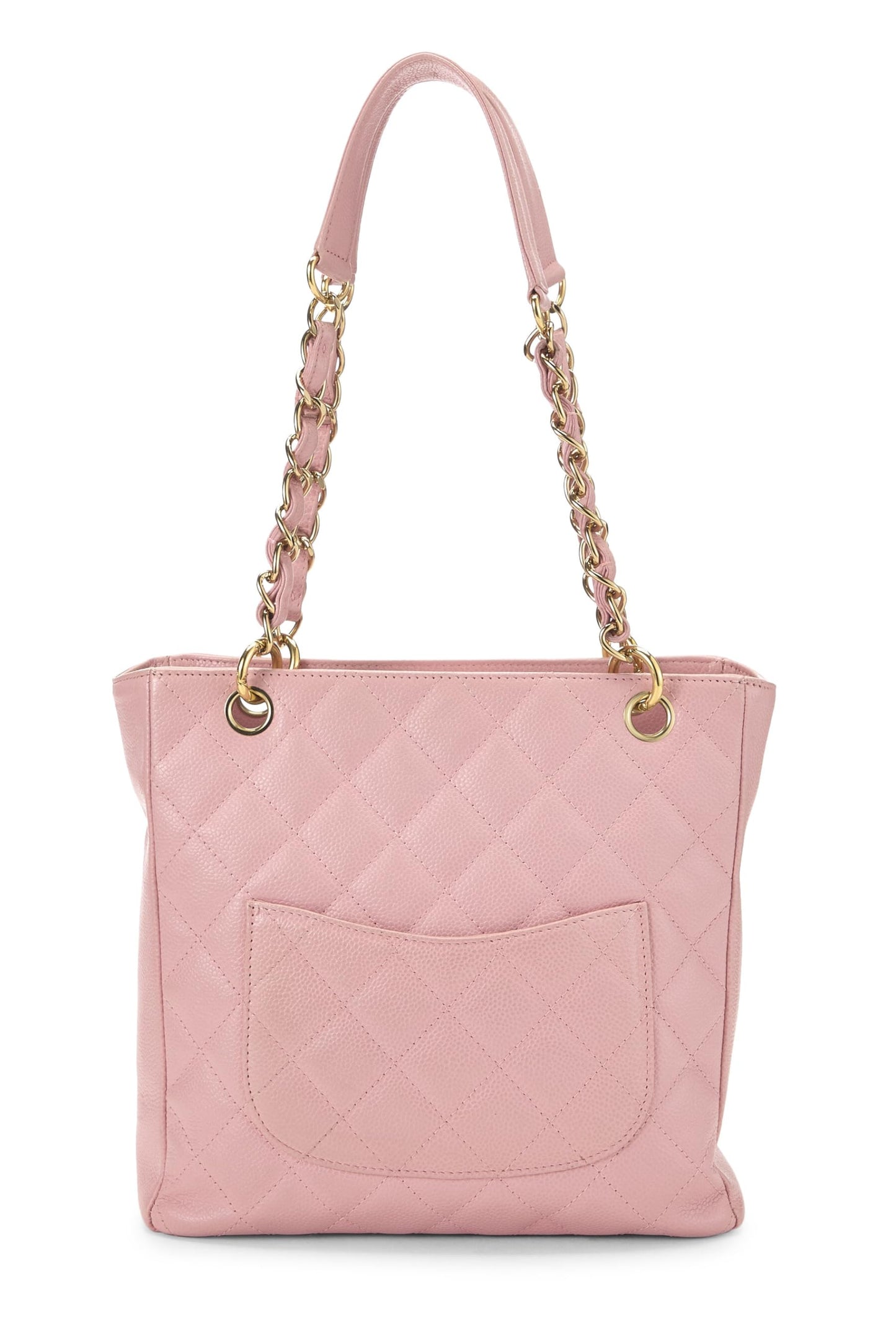 Chanel, Pink Quilted Caviar Petite Shopping Tote (PST), Pink