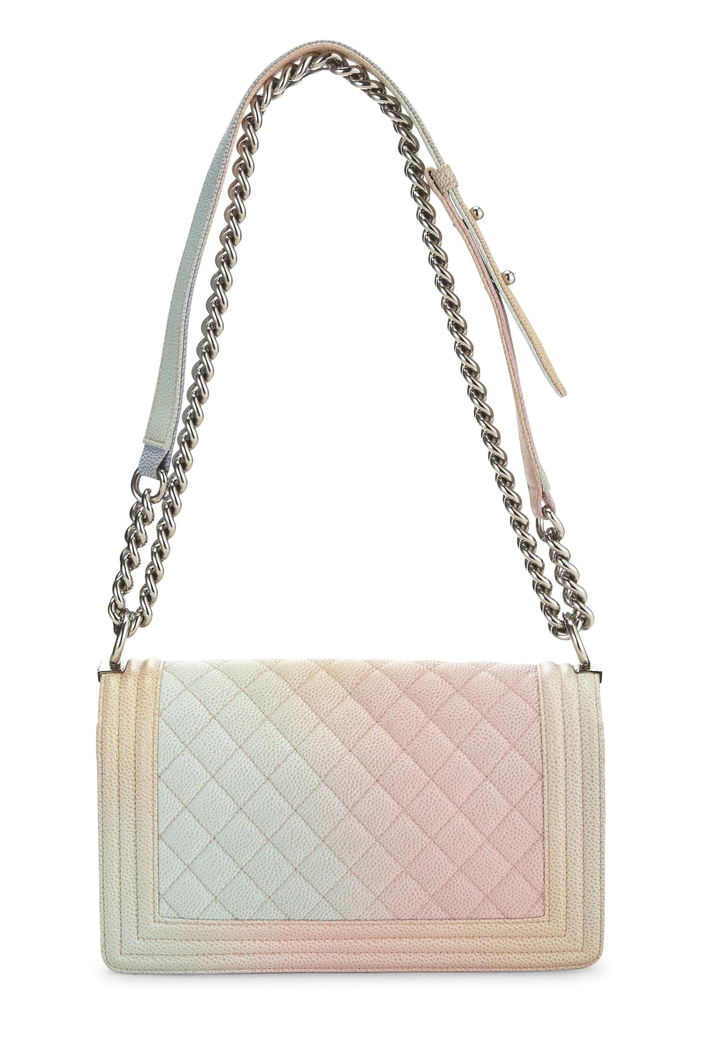 Chanel, Rainbow Quilted Caviar Boy Bag Medium, Multi