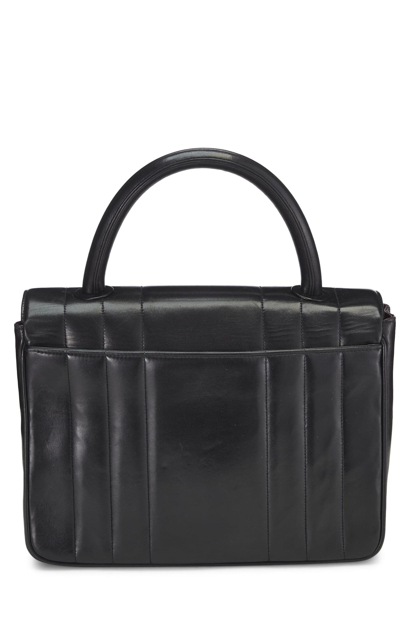 Chanel, Black Vertical Lambskin Kelly, Black