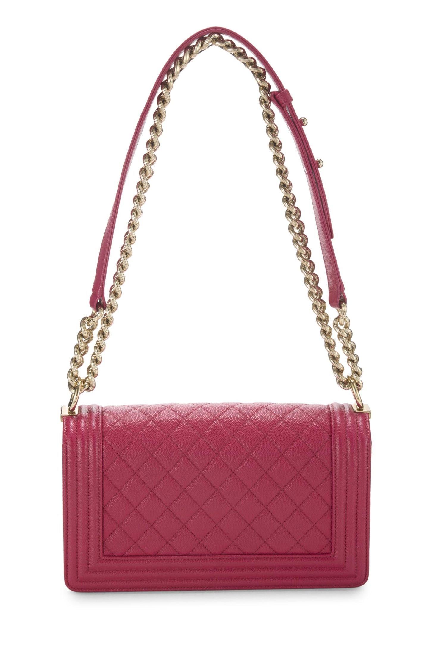 Chanel, Pink Quilted Caviar Boy Bag Medium, Pink