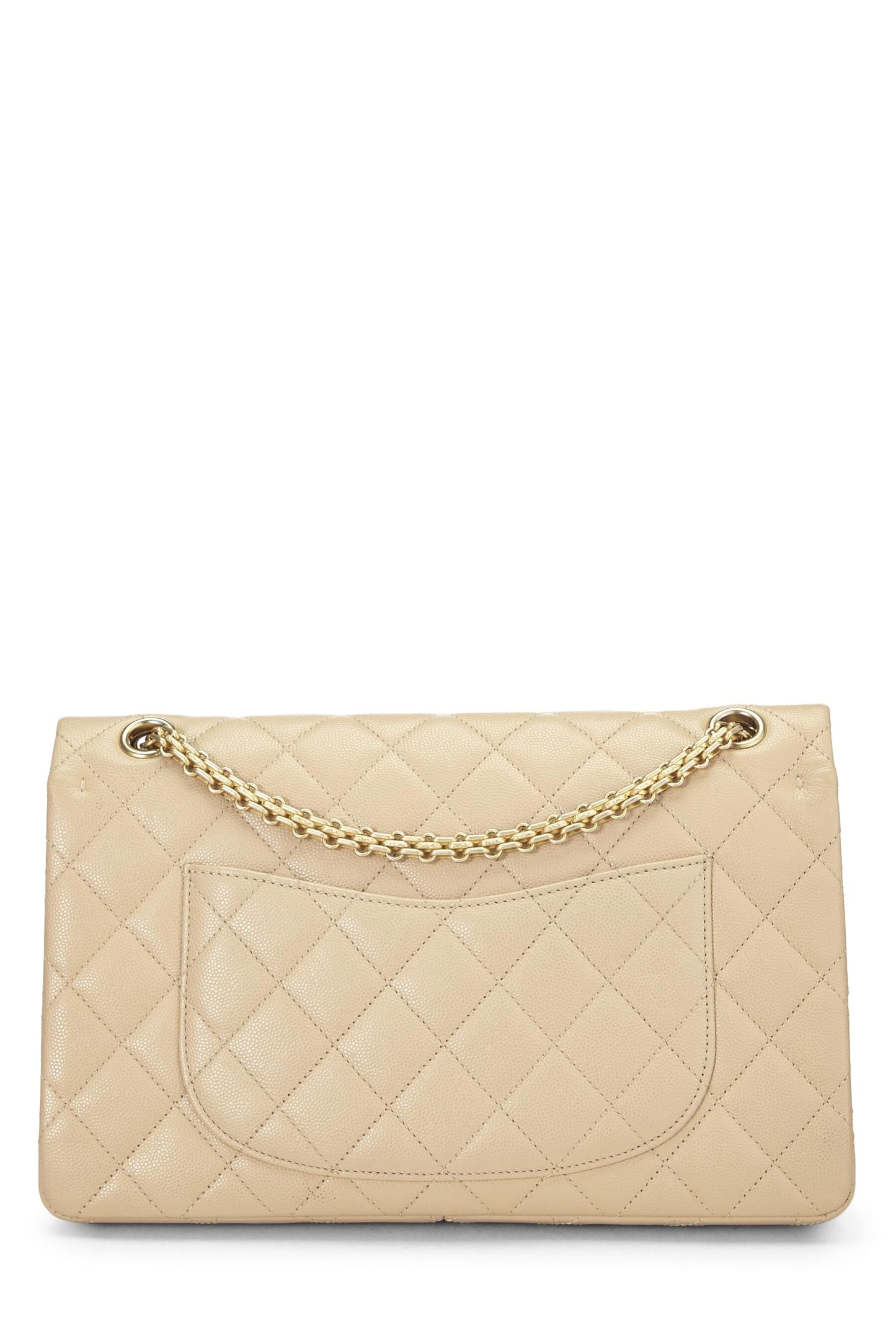 Chanel, Beige Quilted Caviar 2.55 Reissue Flap 226, Beige