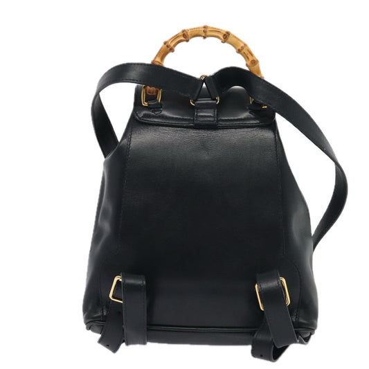 Gucci Bamboo Leather Backpack Bag ()