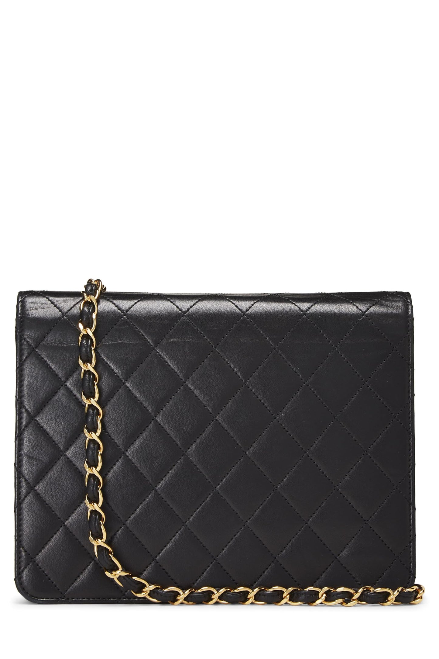 Chanel, Black Quilted Lambskin Ex Flap Small, Black