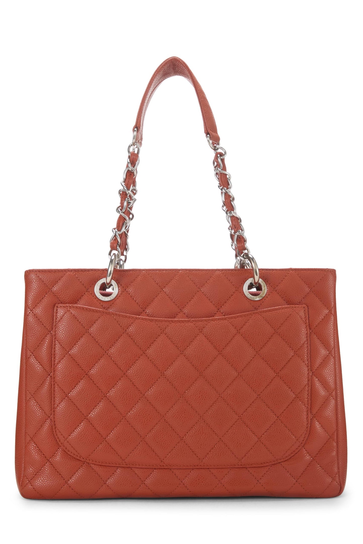 Chanel, Orange Caviar Grand Shopping Tote (GST), Orange