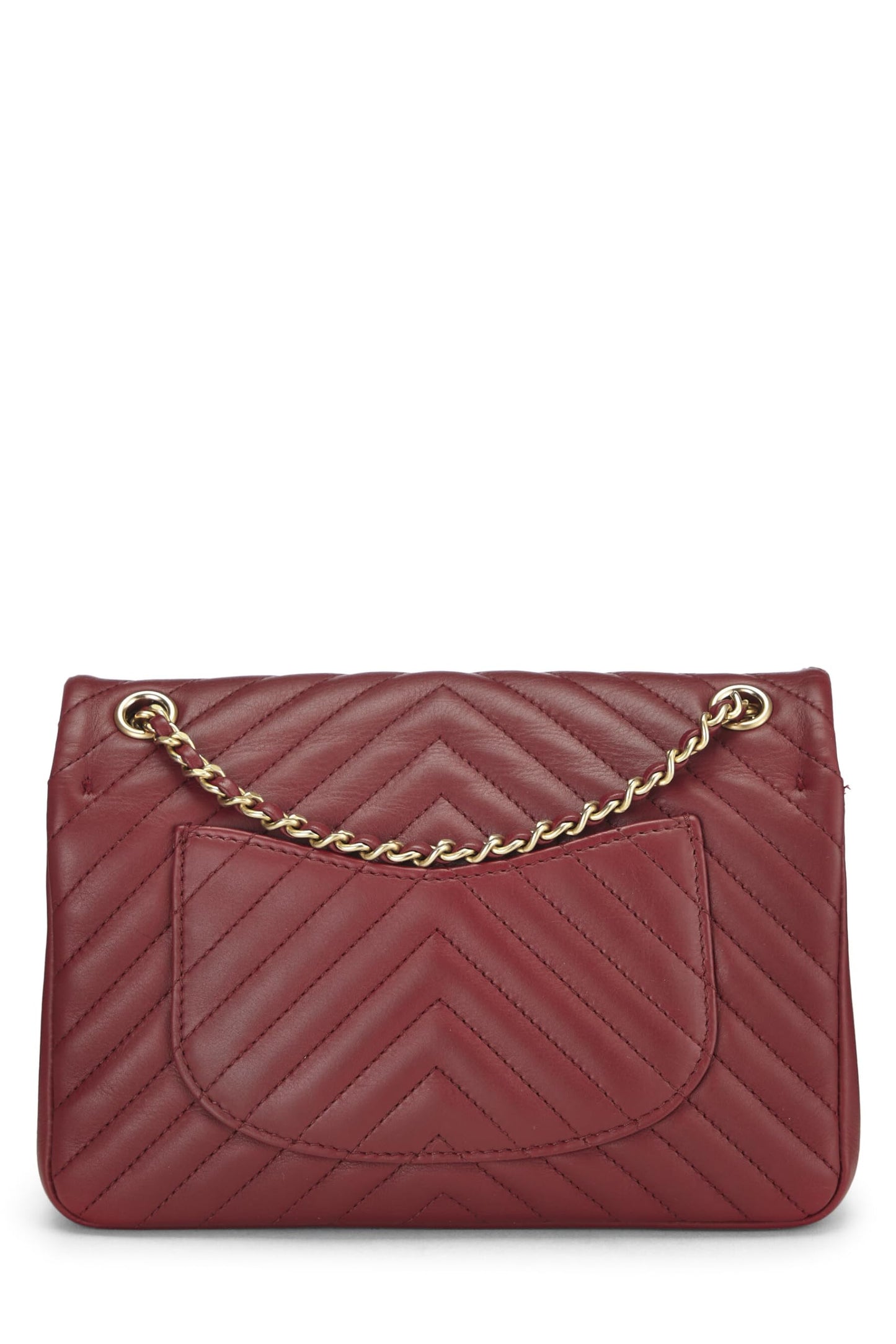 Chanel, Paris-Cosmopolite Red Chevron Lambskin Rock the Corner Flap Bag Small, Red