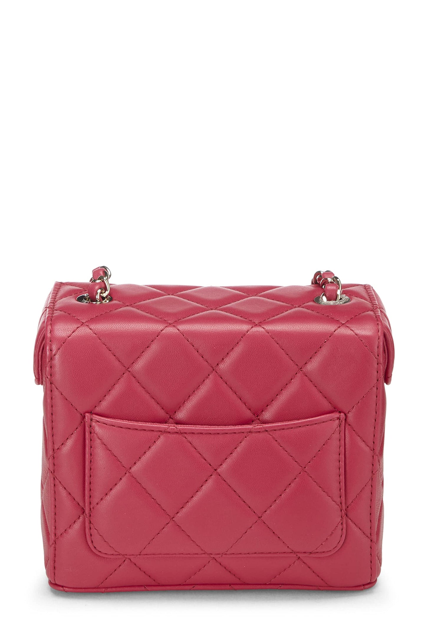 Chanel, Pink Quilted Lambskin Box Bag Small, Pink
