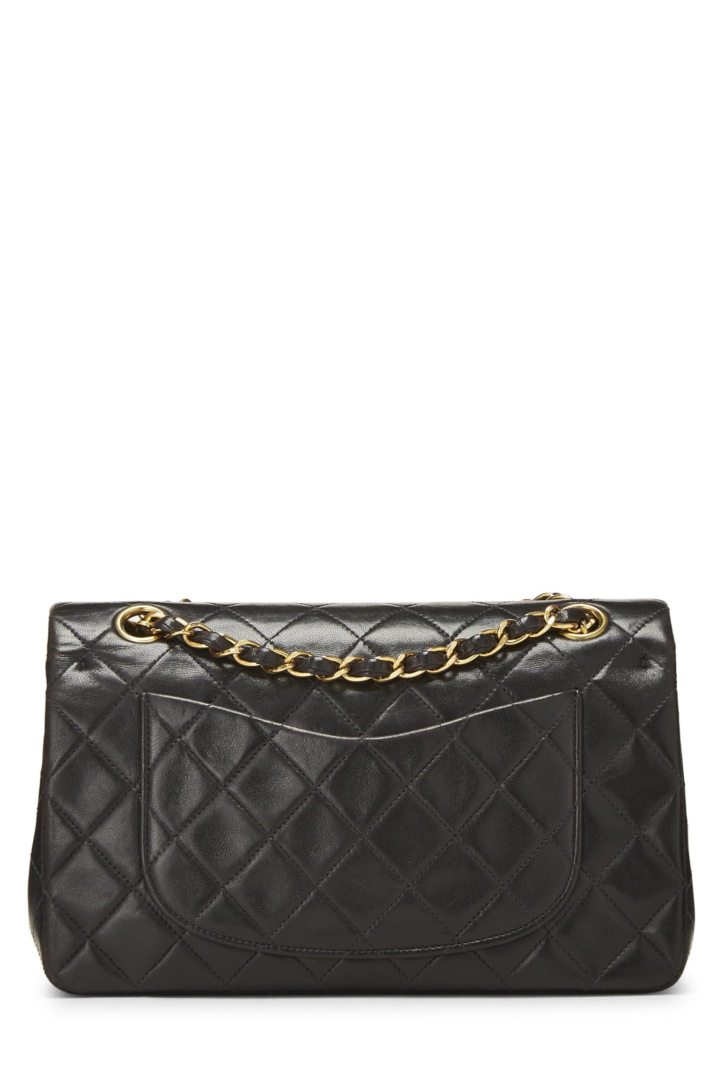 Chanel, Black Quilted Lambskin Classic Double Flap Small, Black