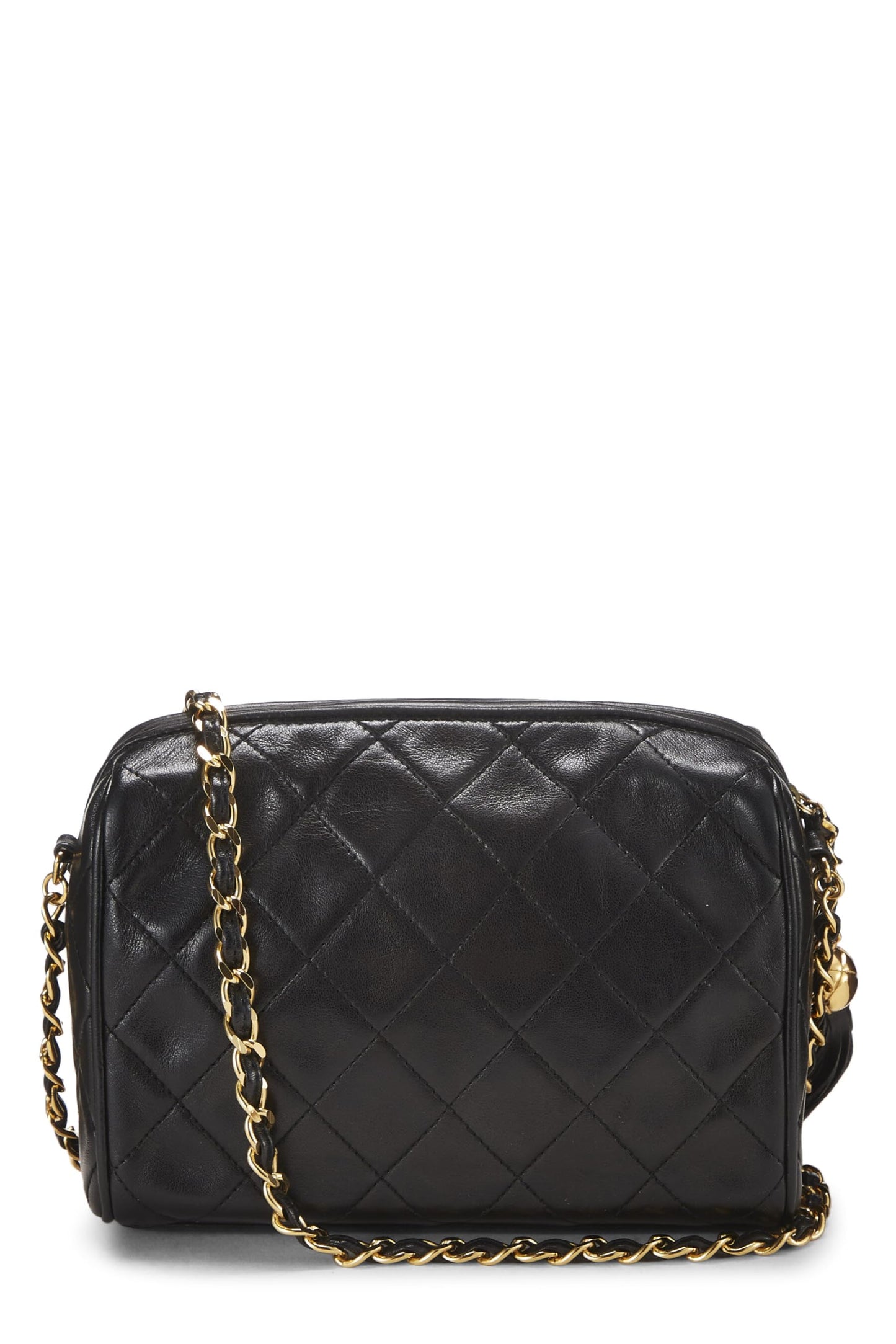 Chanel, Black Lambskin Pocket Camera Bag Mini, Black