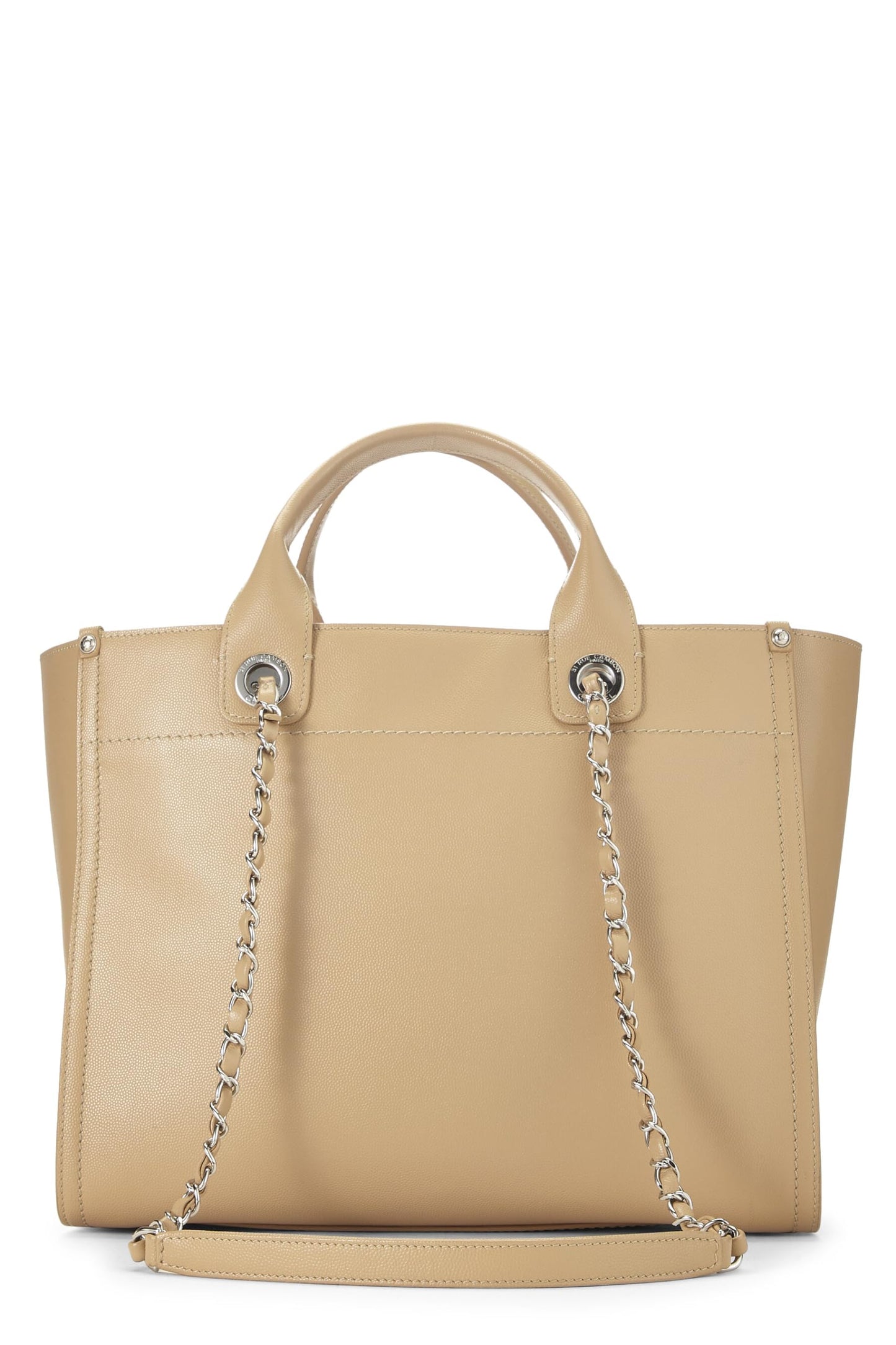 Chanel, Beige Caviar Deauville Medium, Beige