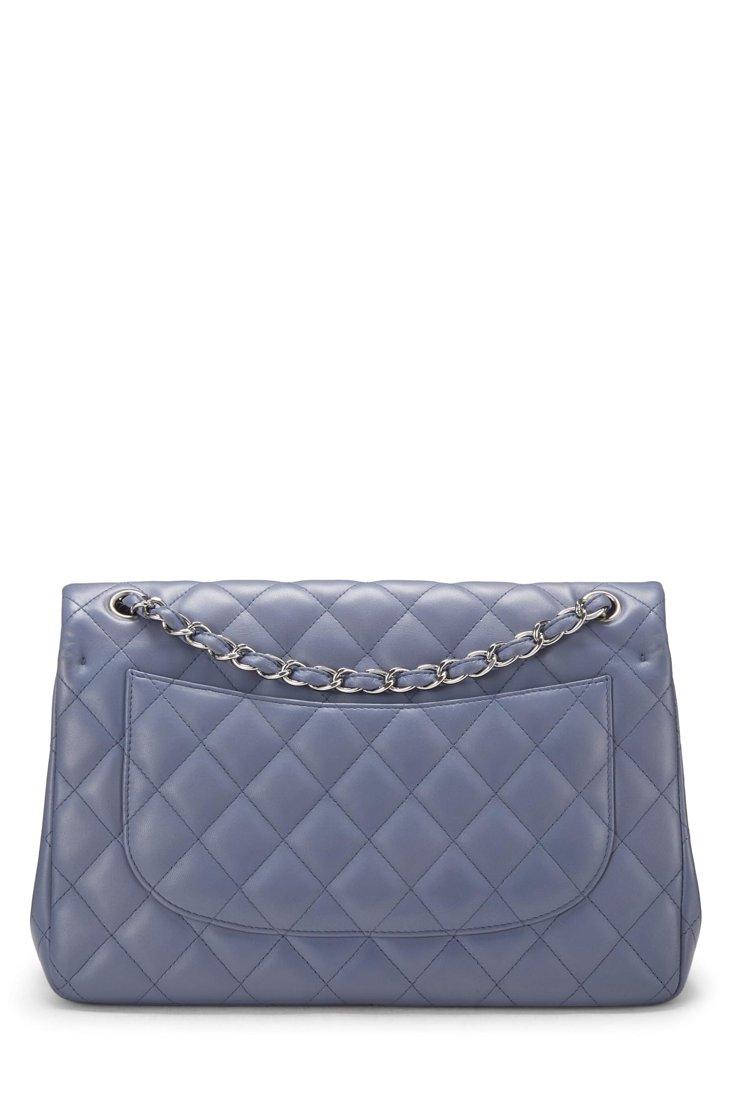 Chanel, Purple Quilted Lambskin New Classic Double Flap Jumbo, Purple