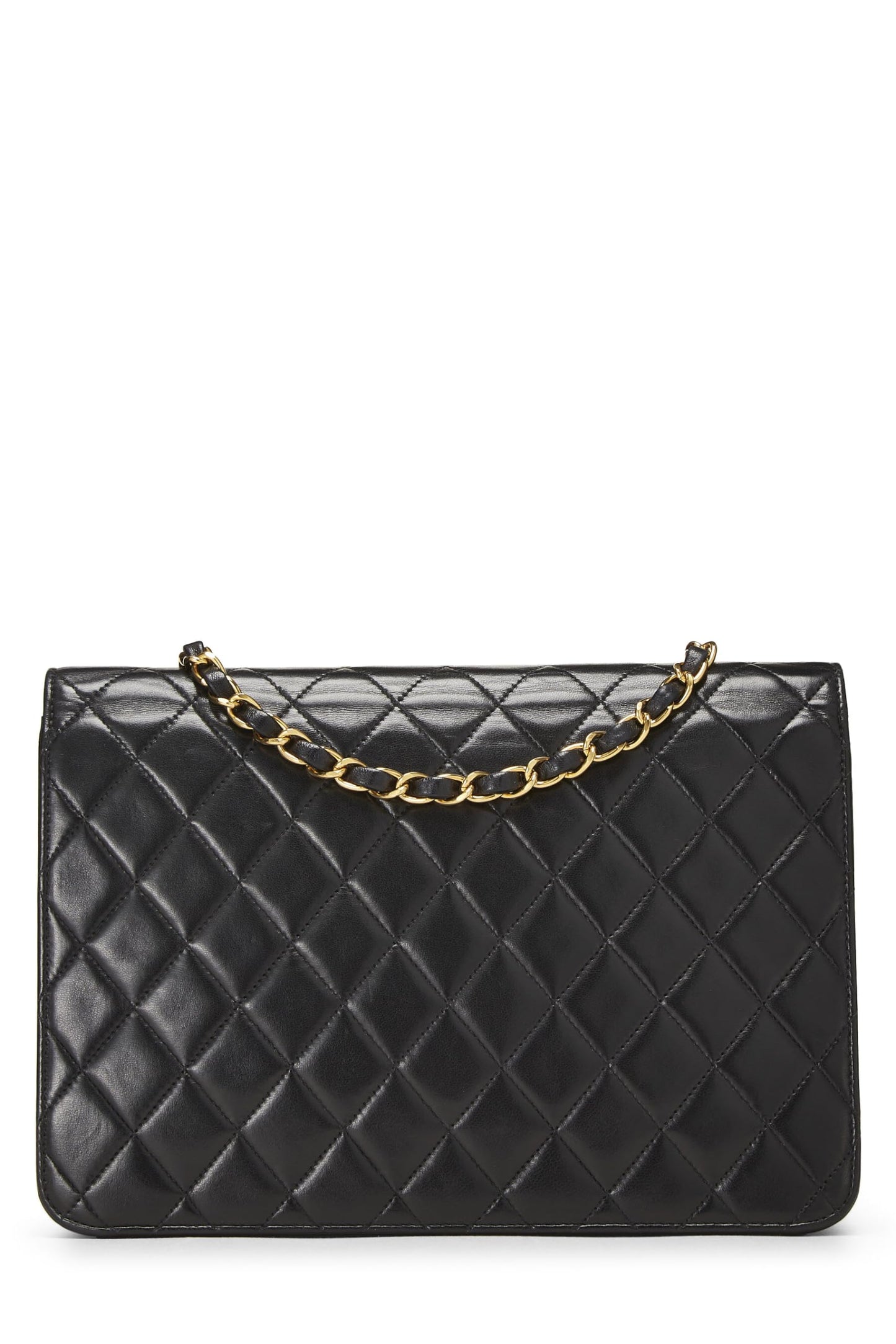 Chanel, Black Quilted Lambskin Turnlock Ex Flap Medium, Black